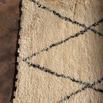 Beni Ourain Rug (New-Make) - Cream & Black 210x285cm - Nouvelle Nomad