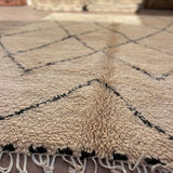 Beni Ourain Rug (New-Make) - Cream & Black 210x285cm - Nouvelle Nomad