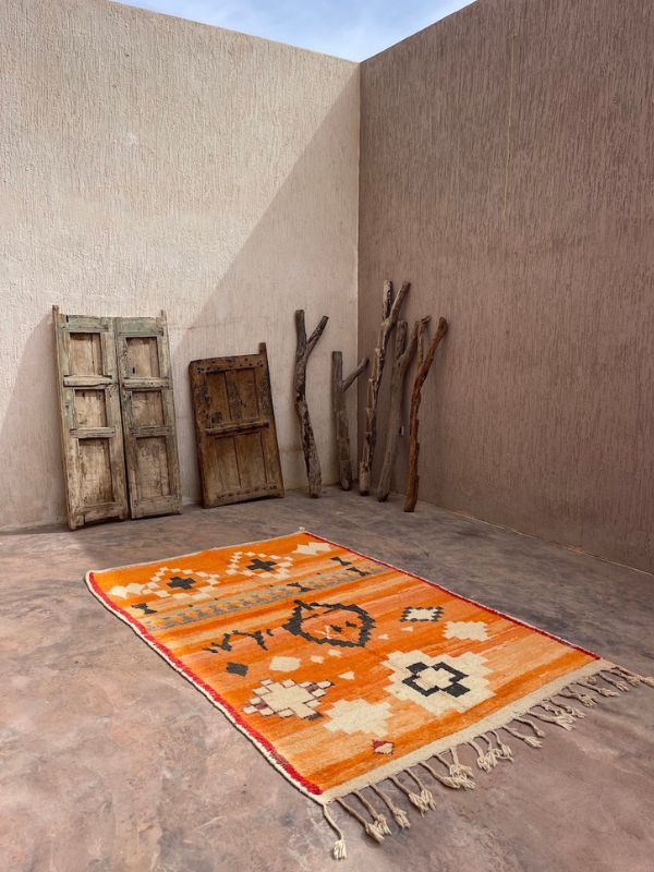 Boujad Rug (New-Make) - Orange 170x270cm - Nouvelle Nomad