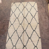 Custom Made Marmoucha Rug - Cream & Black - Nouvelle Nomad