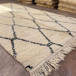 Custom Made Marmoucha Rug - Cream & Black - Nouvelle Nomad