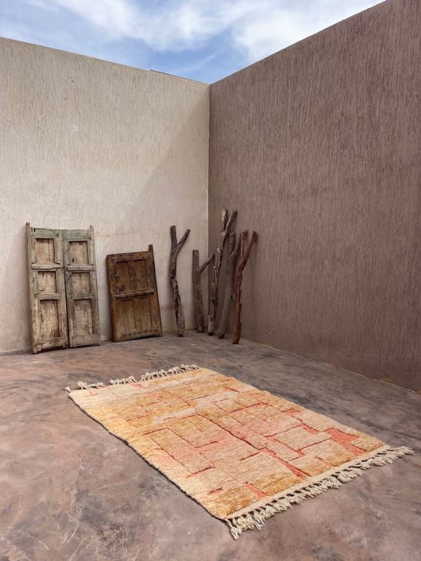 Marmoucha Rug (New-Make) - Peach Brickwork - Nouvelle Nomad