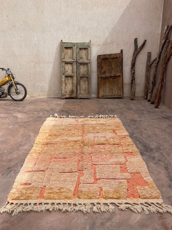 Marmoucha Rug (New-Make) - Peach Brickwork - Nouvelle Nomad