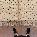 Custom Made M'Rirt Rug - Cream & Black Spots - Nouvelle Nomad