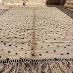 Custom Made M'Rirt Rug - Cream & Black Spots - Nouvelle Nomad