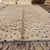 Custom Made M'Rirt Rug - Cream & Black Spots - Nouvelle Nomad