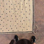 M'Rirt Rug (New-Make) - Cream & Black Spots 206x320cm - Nouvelle Nomad