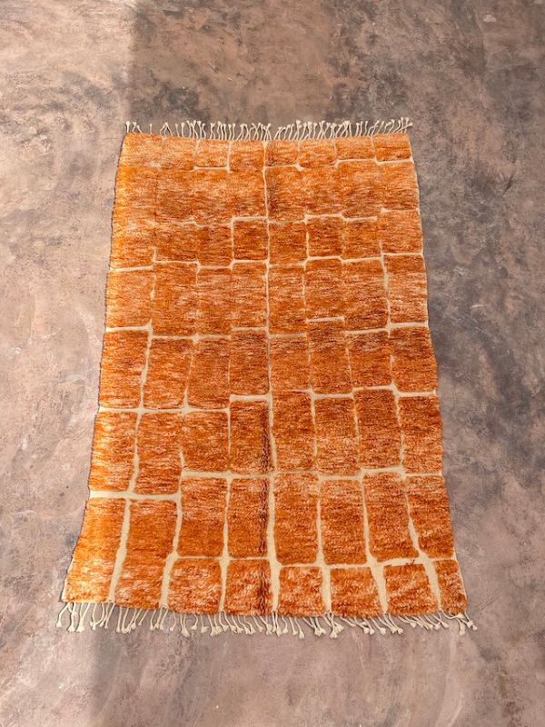 M'Rirt Rug (New-Make) - Terracotta Brickwork 150x246cm - Nouvelle Nomad