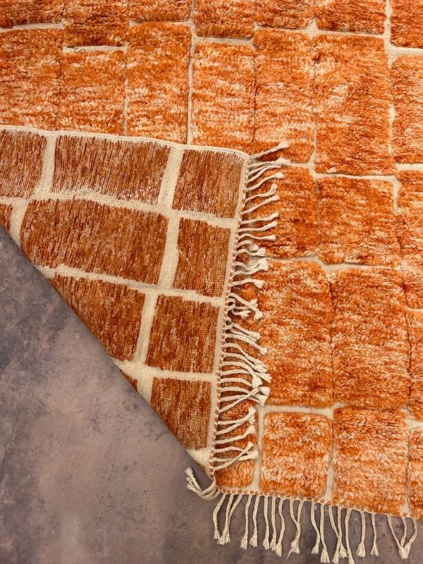 M'Rirt Rug (New-Make) - Terracotta Brickwork 150x246cm - Nouvelle Nomad