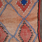 Vintage Boujad Rug - Pink & Blue 158x285cm - Nouvelle Nomad