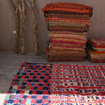 Vintage Boujad Rug - Shaggy Squares 155x312cm - Nouvelle Nomad