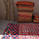 Vintage Boujad Rug - Shaggy Squares 155x312cm - Nouvelle Nomad