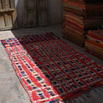 Vintage Boujad Rug - Shaggy Squares 155x312cm - Nouvelle Nomad