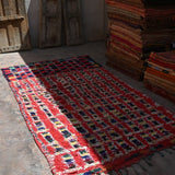 Vintage Boujad Rug - Shaggy Squares 155x312cm - Nouvelle Nomad