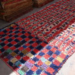 Vintage Boujad Rug - Shaggy Squares 155x312cm - Nouvelle Nomad