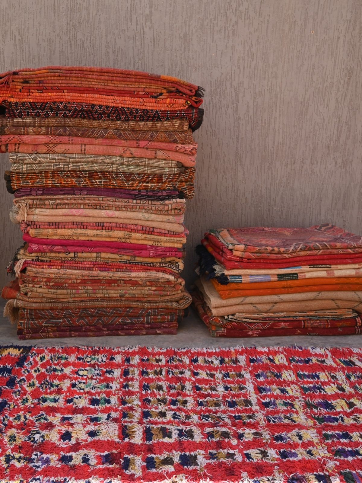 Vintage Boujad Rug - Shaggy Squares 155x312cm - Nouvelle Nomad