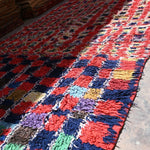 Vintage Boujad Rug - Shaggy Squares 155x312cm - Nouvelle Nomad