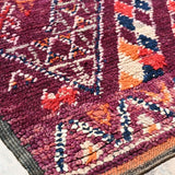 Talsint Vintage Moroccan Rug Berber Carpet - Deep Purple 210x327cm