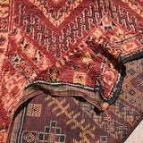 Talsint Vintage Moroccan Rug Berber Carpet - Rich Red 174x330cm