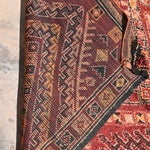 Talsint Vintage Moroccan Rug Berber Carpet - Rich Red 174x330cm