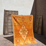 Taznakht Vintage Moroccan Rug - Tangerine 130x200cm