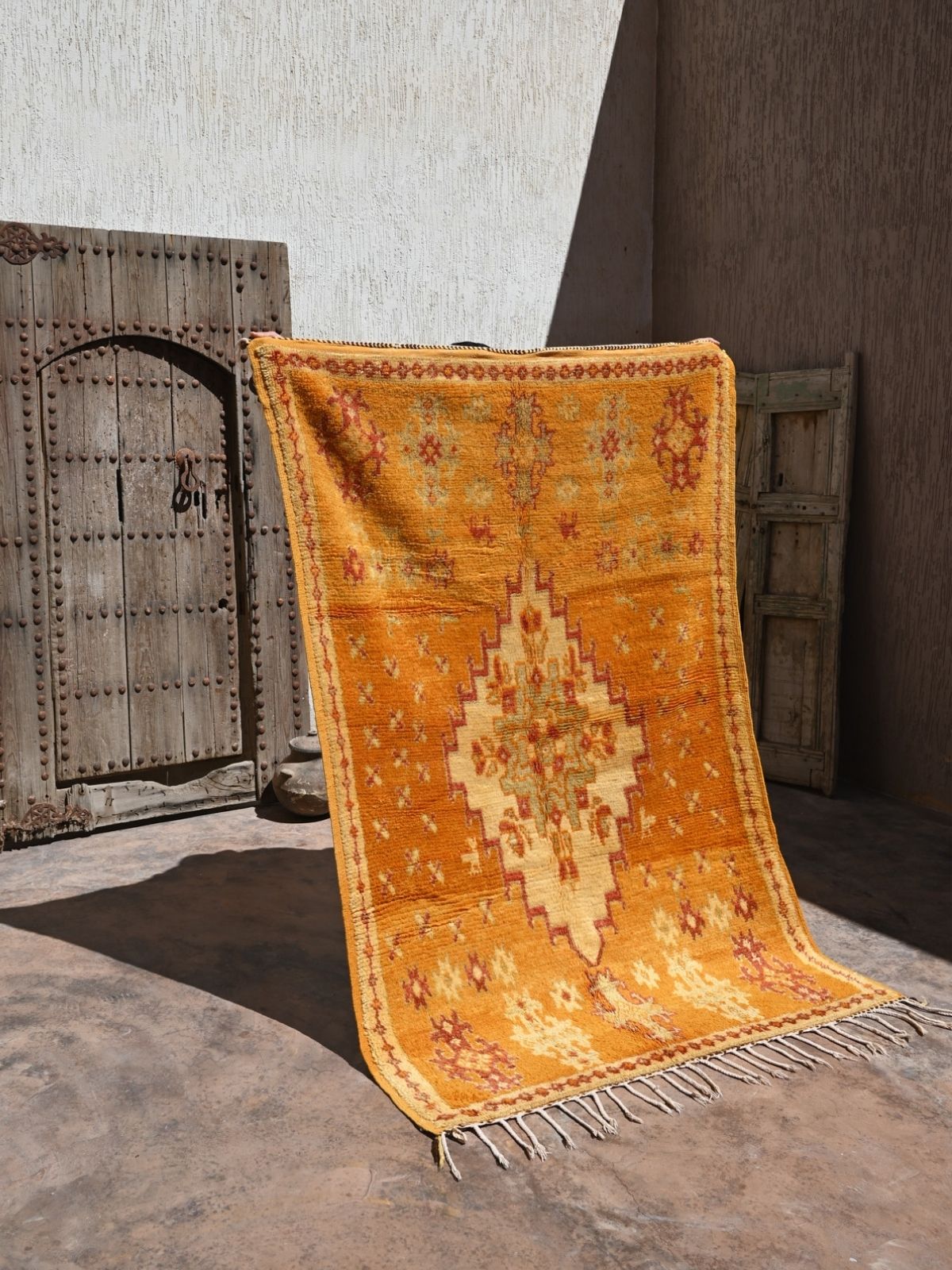 Taznakht Vintage Moroccan Rug - Tangerine 130x200cm