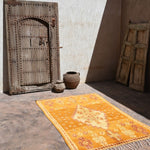 Taznakht Vintage Moroccan Rug - Tangerine 130x200cm