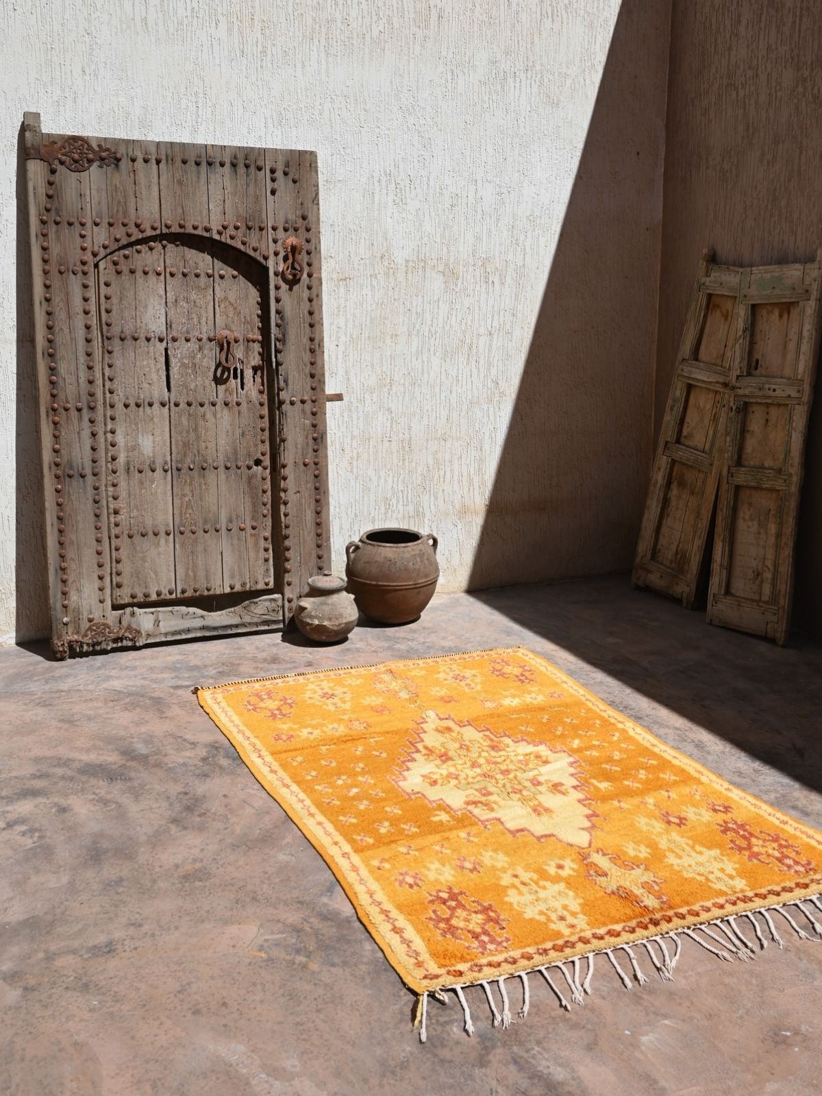 Taznakht Vintage Moroccan Rug - Tangerine 130x200cm