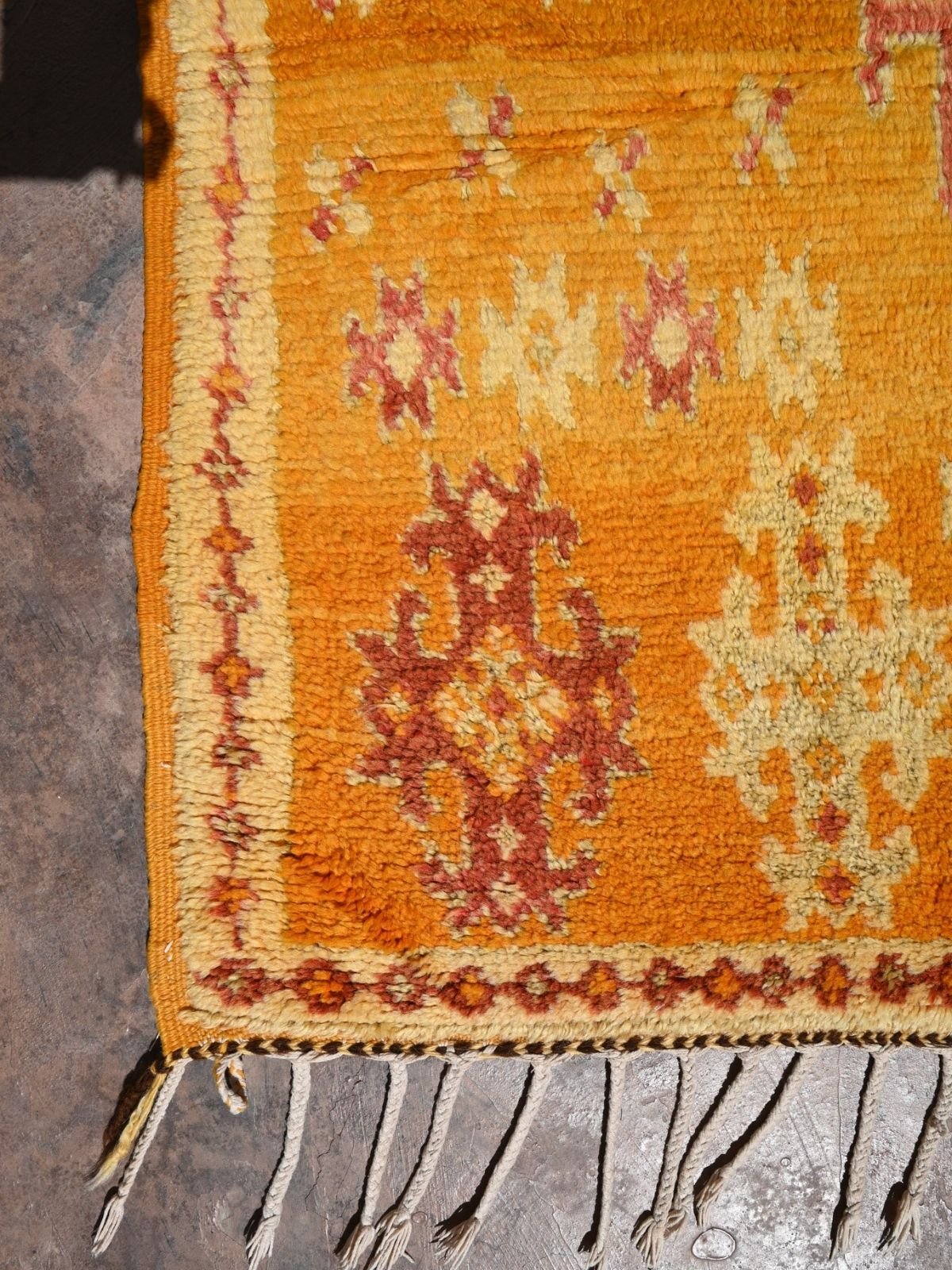 Taznakht Vintage Moroccan Rug - Tangerine 130x200cm