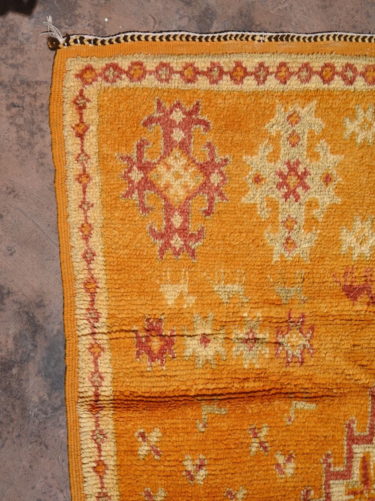 Taznakht Vintage Moroccan Rug - Tangerine 130x200cm