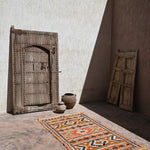 Taznakht Flat Weave Moroccan Rug - Orange 115x200cm