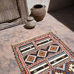 Taznakht Flat Weave Moroccan Rug - Terracotta 98x210cm