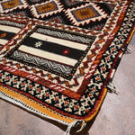 Taznakht Flat Weave Moroccan Rug - Terracotta 98x210cm