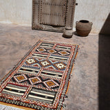 Taznakht Flat Weave Moroccan Rug - Terracotta 98x210cm