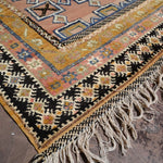 Taznakht Vintage Moroccan Rug - Soft Pink & Saffron 205x333cm