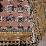 Taznakht Vintage Moroccan Rug - Soft Pink & Saffron 205x333cm
