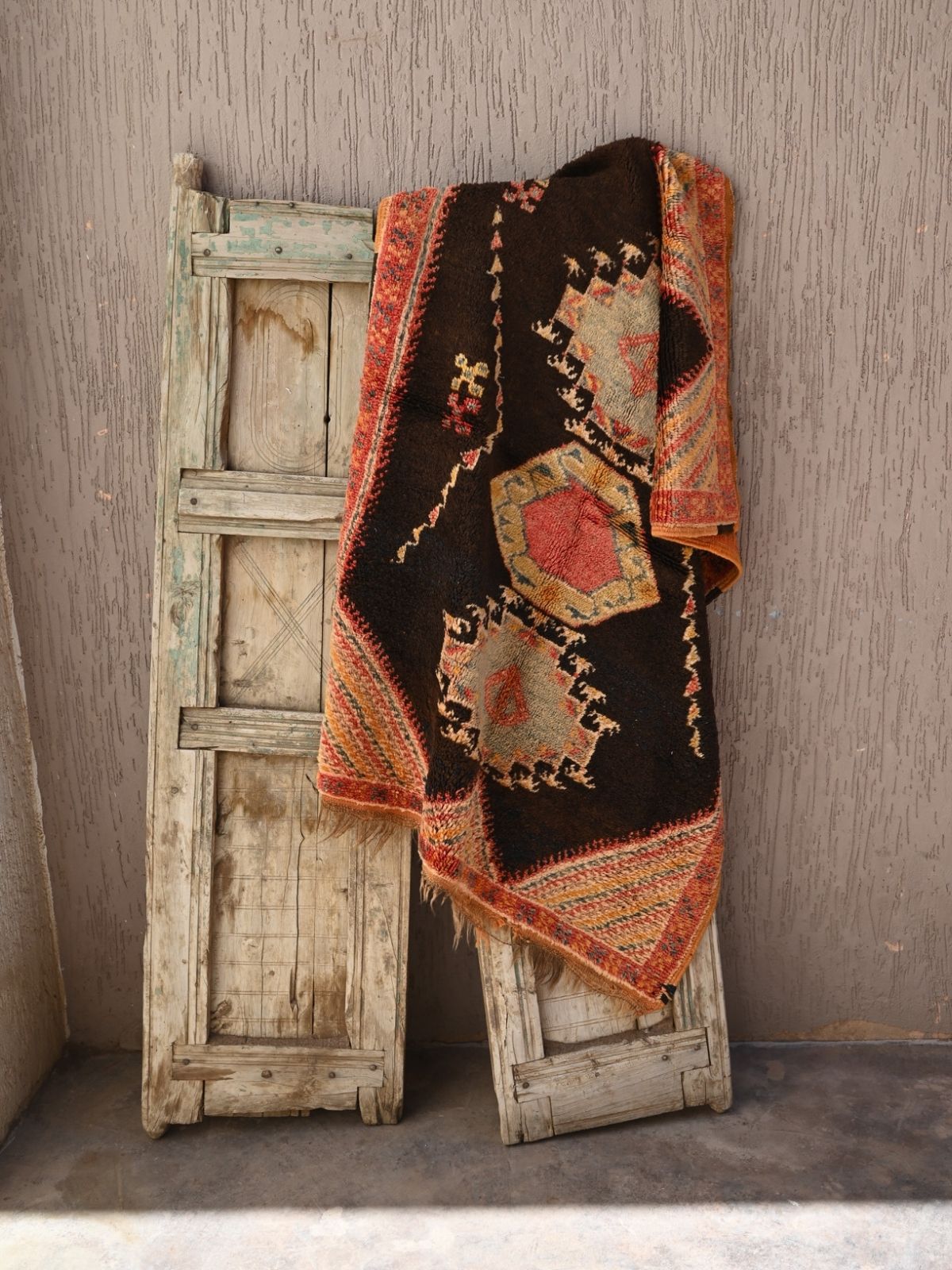 Taznakht Vintage Moroccan Rug - Henna & Blush 100x145cm