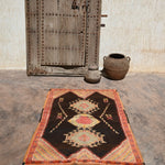 Taznakht Vintage Moroccan Rug - Henna & Blush 100x145cm