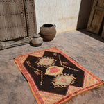 Taznakht Vintage Moroccan Rug - Henna & Blush 100x145cm