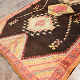 Taznakht Vintage Moroccan Rug - Henna & Blush 100x145cm