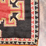 Taznakht Vintage Moroccan Rug - Red & Black 155x284cm