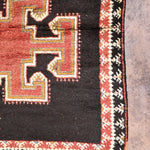 Taznakht Vintage Moroccan Rug - Red & Black 155x284cm