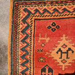 Mid-Century Taznakht Vintage Rug - Red 134x245