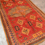 Mid-Century Taznakht Vintage Rug - Red 134x245