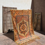 Mid-Century Taznakht Vintage Rug - Saffron & Blush 165x230cm