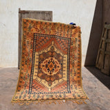 Mid-Century Taznakht Vintage Rug - Saffron & Blush 165x230cm