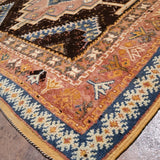 Taznakht Vintage Moroccan Rug - Henna Pink & Blue 160x255cm
