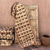 Vintage Beni Runner Rug - Cream Brown 95x264cm