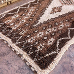 Vintage Beni Runner Rug - Brown Diamond 86x220cm