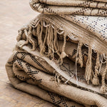 Vintage Beni Ourain Rug - Cream & Charcoal GeometricNouvelle Nomad